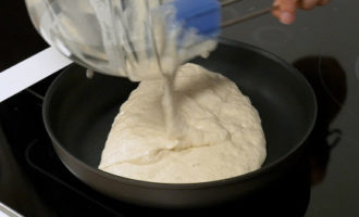 Pizza in a frying pan